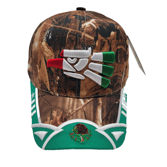 Zion Mexican Flag Hat Cap Snap Back Camouflage Camo Green Embroidered Mens - Picture 1 of 7